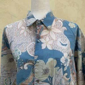 Tori Richard Button Up Shirt 100% Cotton